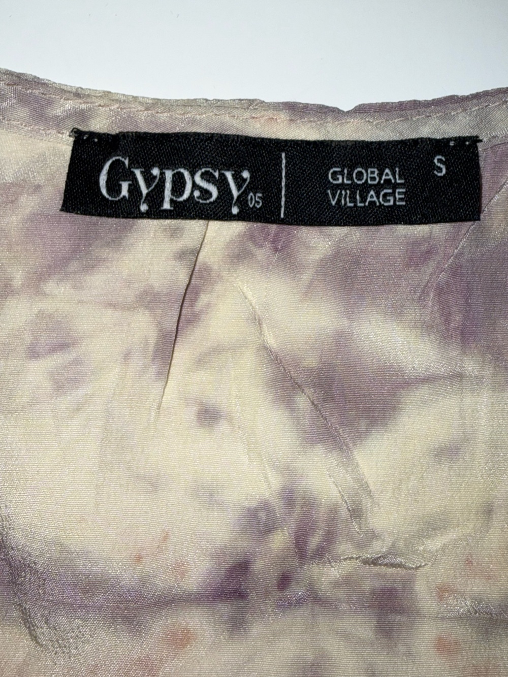 Gypsy 05 Lakota Tie Dye Silk Racer Back Tank Top Small 100% Silk - Picture 8 of 8